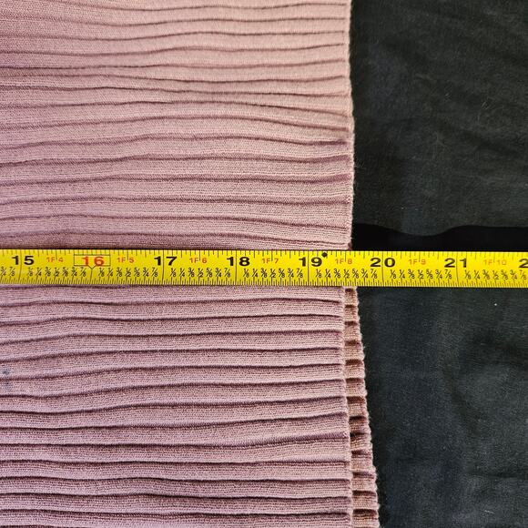 H&M Tan Button Front Ribbed Sweater Size L Minimalist Staple Capsule - Picture 9 of 9